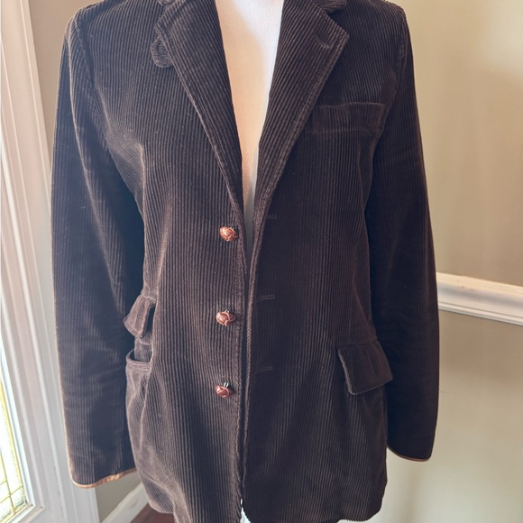 Ralph Lauren Brown Blazer Corduroy Jacket - Picture 1 of 3